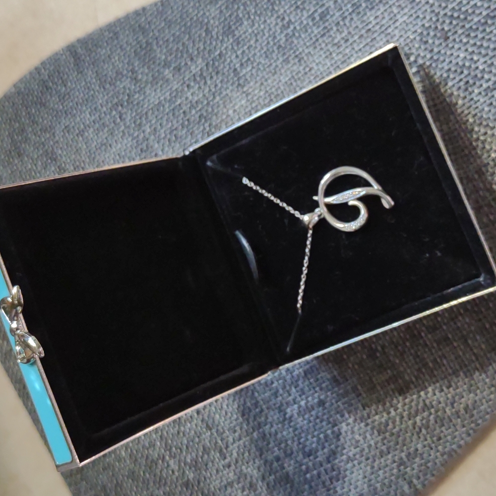 .925 D Initial Pendant w/20" Chain NIB